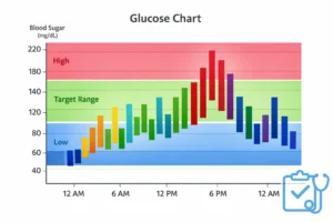 Blood glucose readings
