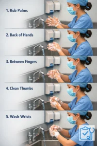 Handwashing steps