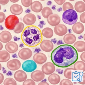 Platelets in blood smear